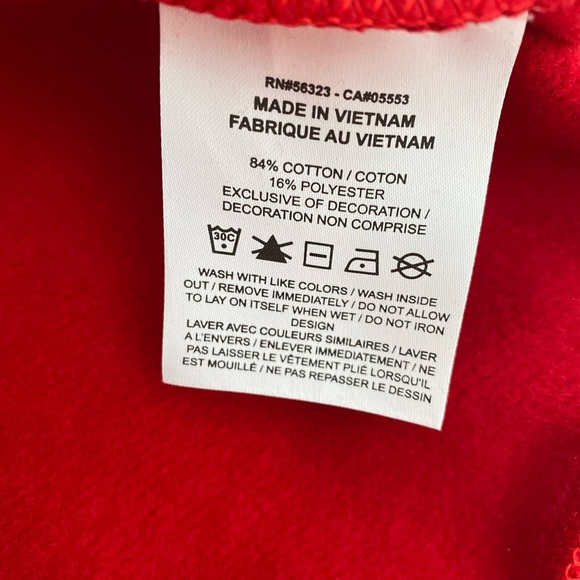 Nike Sportswear Graphic Fleece Crew Red - Picture 7 of 7